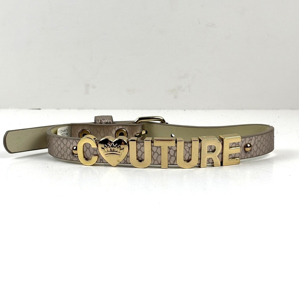 Juicy Couture Limited Edition Dog Collar Snake Gold 10-13.5" Y2K Glam‎